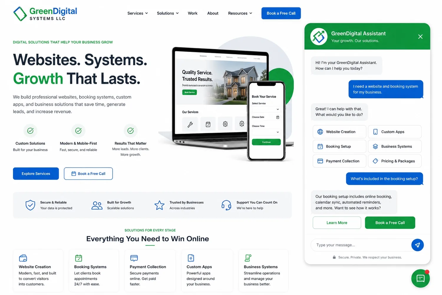 Concept GDS AI assistant interface