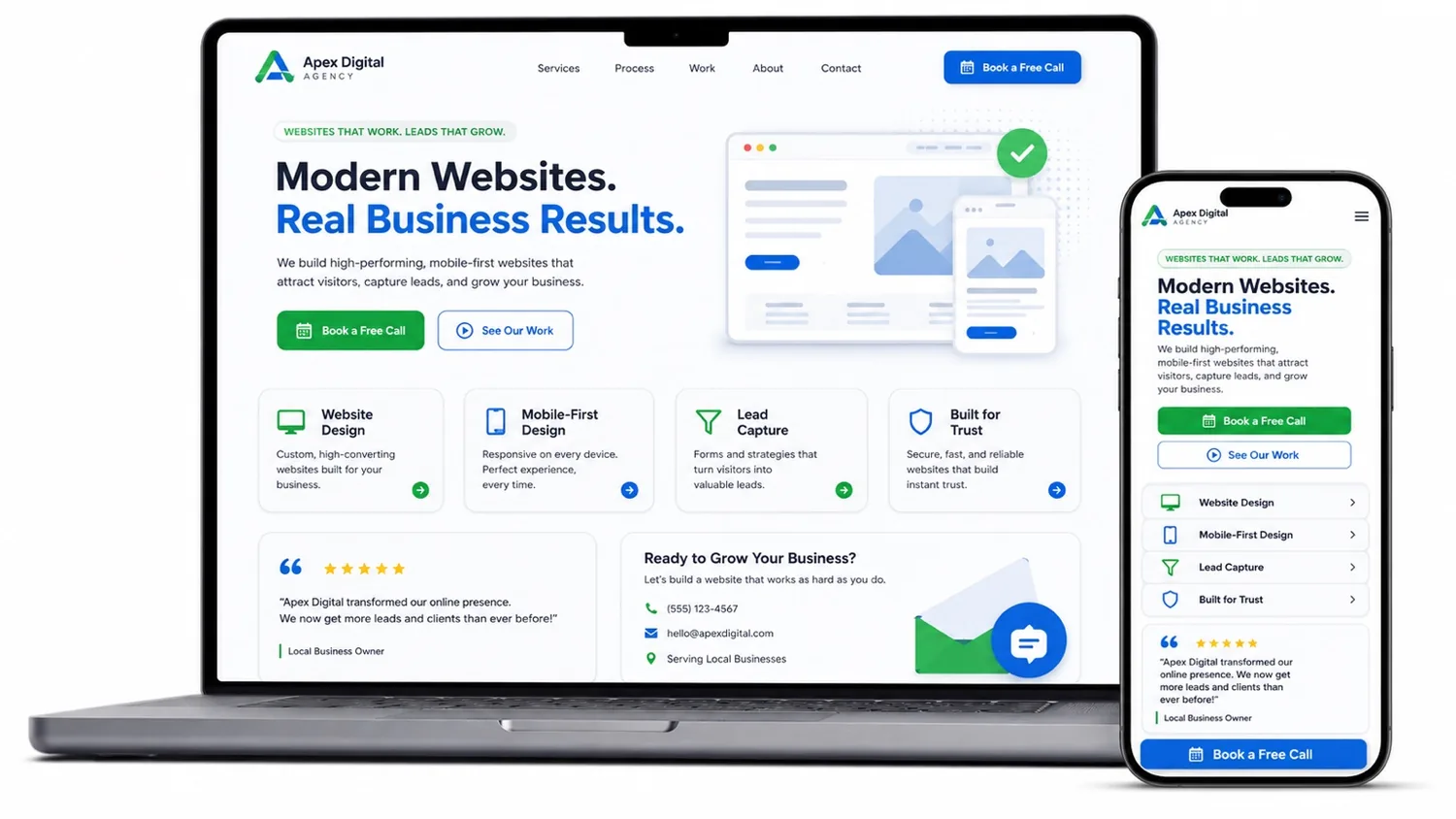 Concept illustration related to website design by GreenDigital Systems